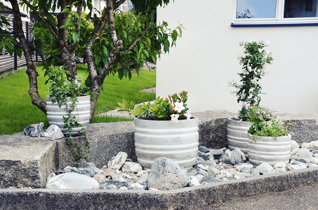 stone garden arrangement
