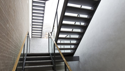 Modern stair in building