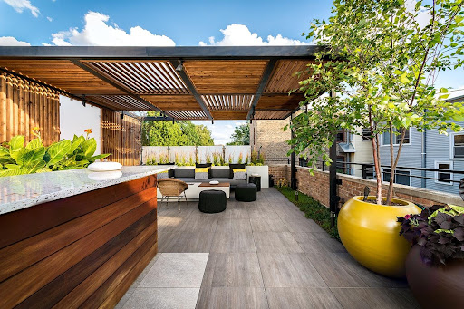 Add a pergola to your rooftop deck